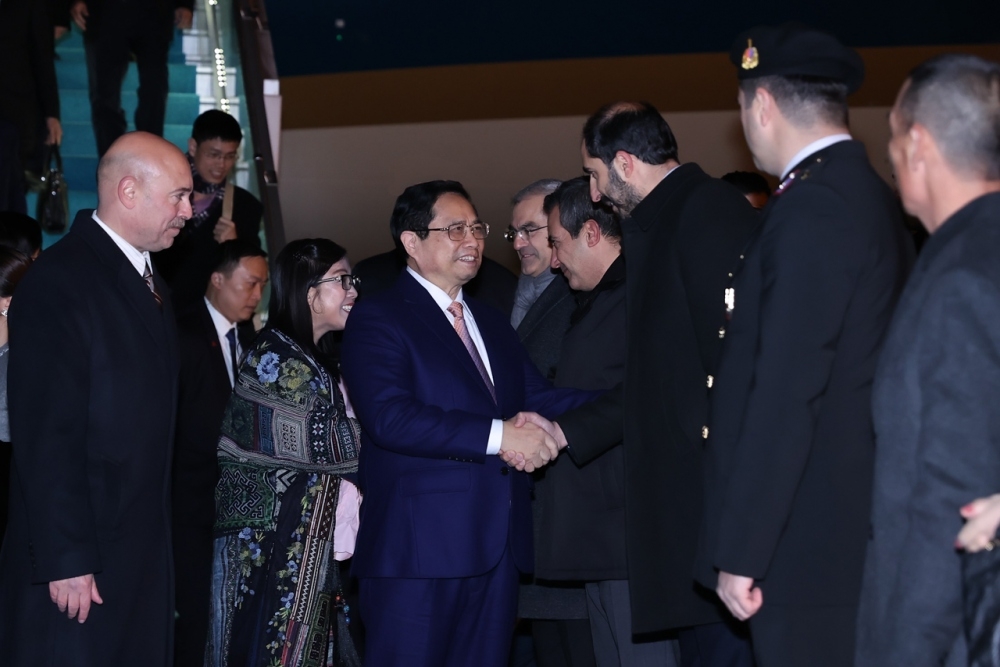 PM Pham Minh Chinh arrives in Ankara for Turkey visit